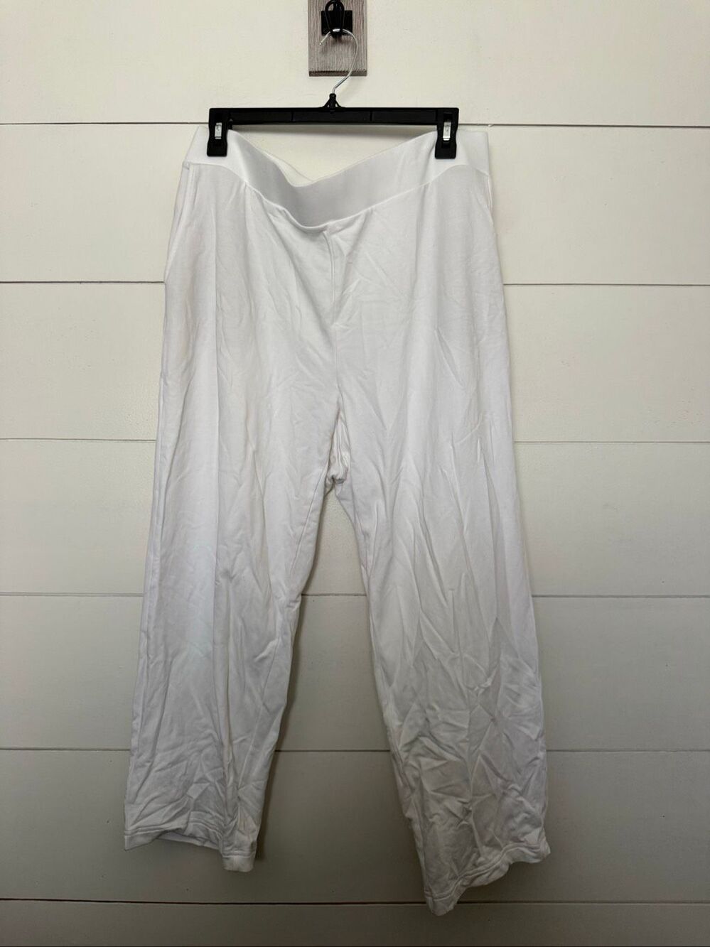 J. Jill Women’s XL White Affinity Terry White Slim Crop Pull on Pants